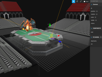 纯HTML开发VR应用：A-Frame JS